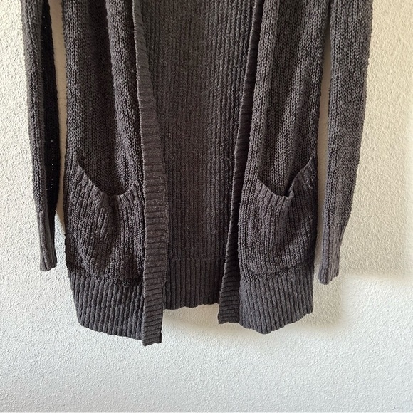 America Eagle Outfitters Women’s Knit Cardigan Small Brown Longline Witchy Fall - Picture 12 of 12